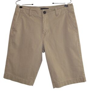 Aeropostale Longboard 11.5" Khaki Stretch Chino Shorts Sz 31